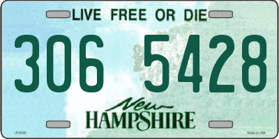 NH license plate 3065428