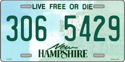NH license plate 3065429