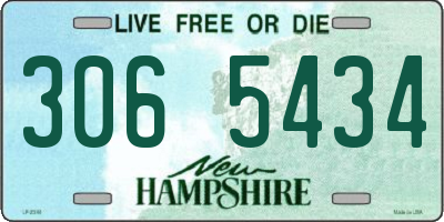 NH license plate 3065434