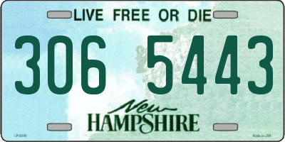 NH license plate 3065443