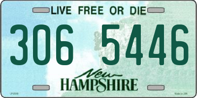 NH license plate 3065446