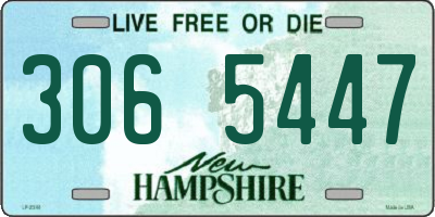 NH license plate 3065447
