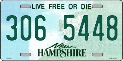 NH license plate 3065448