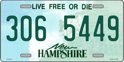 NH license plate 3065449