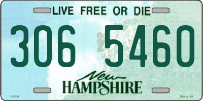 NH license plate 3065460