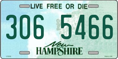 NH license plate 3065466