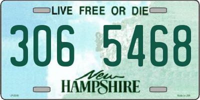 NH license plate 3065468