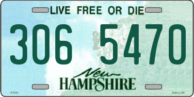 NH license plate 3065470