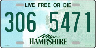 NH license plate 3065471