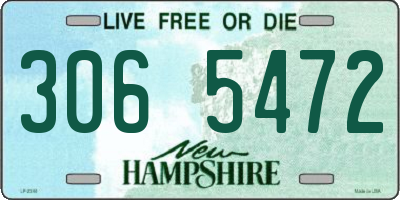 NH license plate 3065472