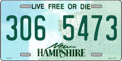 NH license plate 3065473