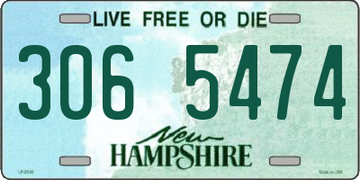 NH license plate 3065474