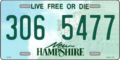 NH license plate 3065477