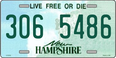 NH license plate 3065486