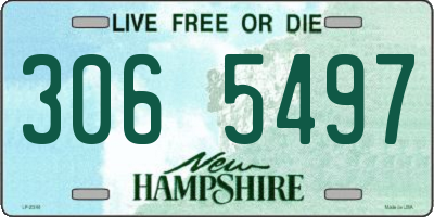 NH license plate 3065497