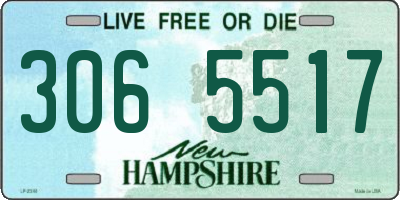 NH license plate 3065517