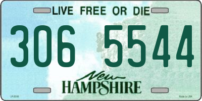 NH license plate 3065544