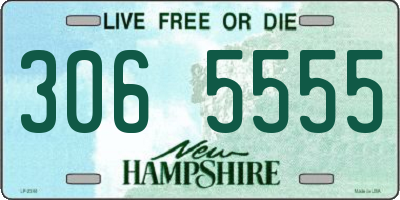 NH license plate 3065555