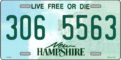 NH license plate 3065563