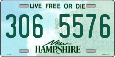 NH license plate 3065576