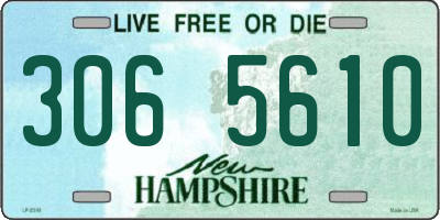 NH license plate 3065610
