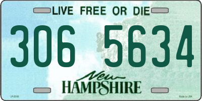 NH license plate 3065634
