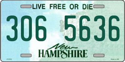 NH license plate 3065636