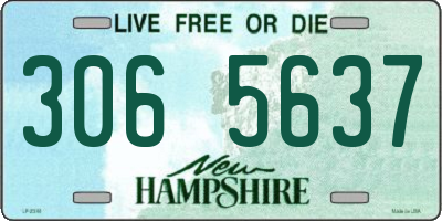 NH license plate 3065637