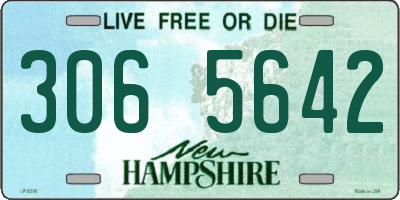 NH license plate 3065642