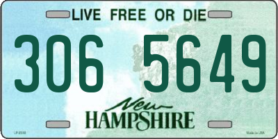 NH license plate 3065649