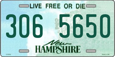 NH license plate 3065650