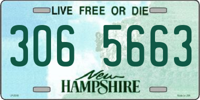 NH license plate 3065663