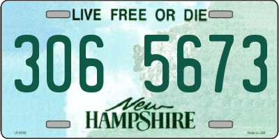 NH license plate 3065673