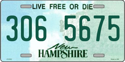 NH license plate 3065675