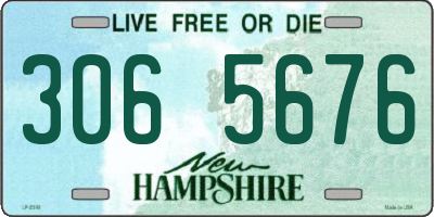 NH license plate 3065676