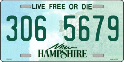 NH license plate 3065679