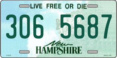 NH license plate 3065687