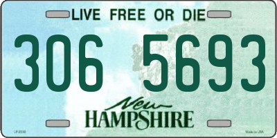 NH license plate 3065693