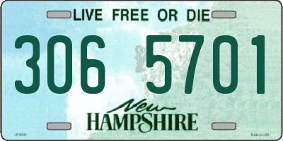 NH license plate 3065701