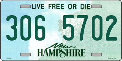 NH license plate 3065702