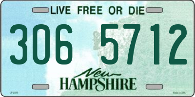 NH license plate 3065712