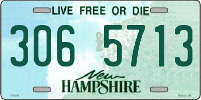 NH license plate 3065713