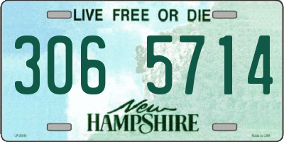 NH license plate 3065714