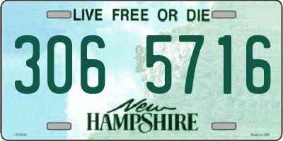 NH license plate 3065716