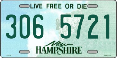 NH license plate 3065721