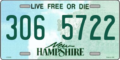 NH license plate 3065722