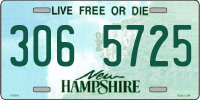 NH license plate 3065725