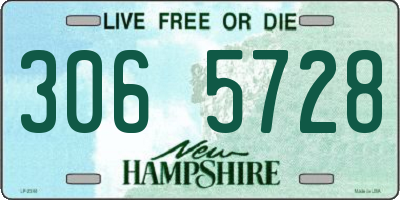 NH license plate 3065728