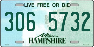 NH license plate 3065732