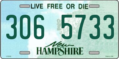 NH license plate 3065733